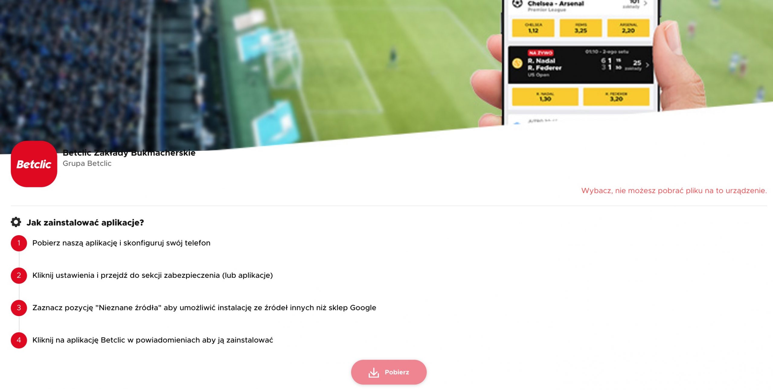 Betclic app Android