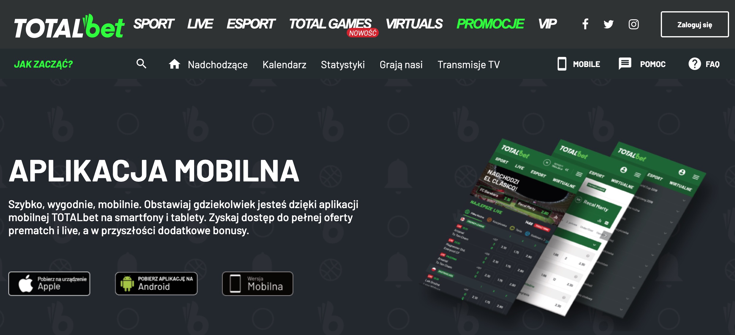 TotalBet aplikacja mobilna