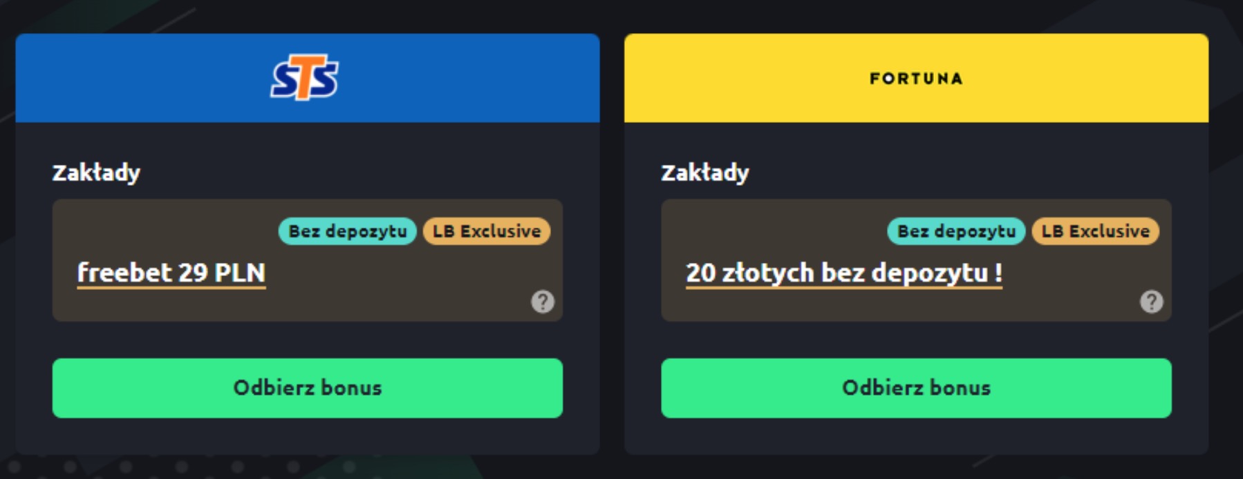 bukmacherzy kod promocyjny